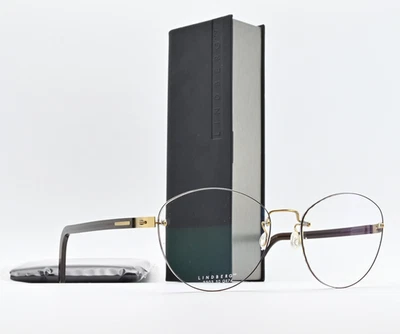 Marco de gafas Lindberg 2303 50 GR74 T500 dorado satinado gris espíritu titanio sin montura Foto 1 de 4