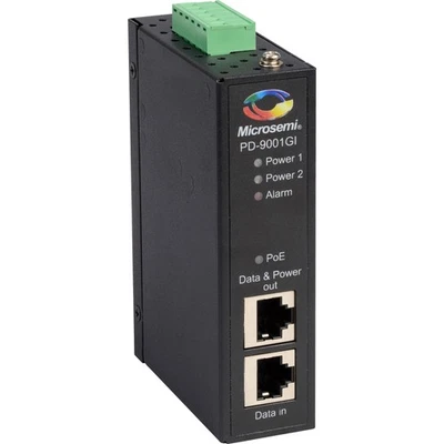 Microsemi PD-9001GI/DC PoE Injector, 30W, 1 Output Connector, Black - Image 1 of 2