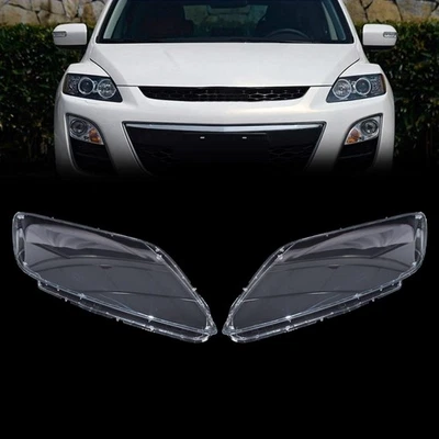 For 2007-2012 Mazda CX-7 Left+Right 1 Pair Headlight Lens Cover Lampshade Clear - Image 1 of 4