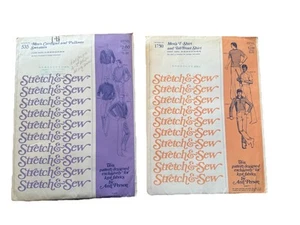 Vintage Sewing Patterns Men’s lot of 2 Stretch and Sew Ann Person 1960s/1970s - Picture 1 of 1