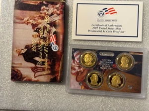 8 2007 UNITED STATES MINT - PRESIDENTIAL $1 COIN PROOF SET WITH ORIGINAL BOX&COA - Picture 1 of 2