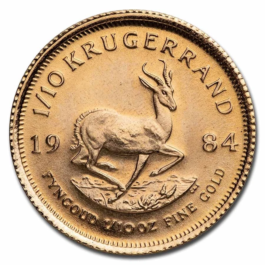 1984 South Africa 1/10 oz Gold Krugerrand BU - Image 1 of 2