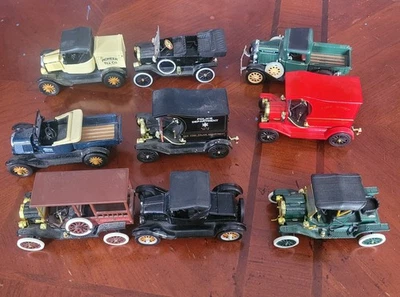 Lot of (9) National Motor Museum Mint Tin Toys Ford Model A Model T Die Cast - image 1 of 4