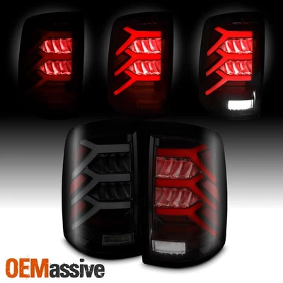 Par de luces traseras de humo negras LED 3D izquierda+derecha para Dodge Ram 1500 2500 3500 09-18 Foto 1 de 4