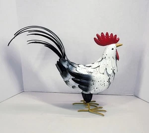 Metal Rooster Statue Indoor/ Outdoor Decor-Farmhouse- Country NIOB - Picture 1 of 10