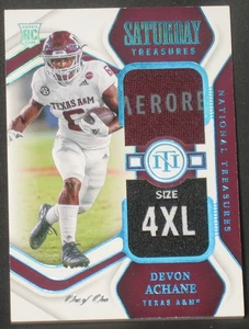 Devon Achane 2023 Panini National Treasures Saturday Laundry Tag Patch 1of1 1/1 - Picture 1 of 14