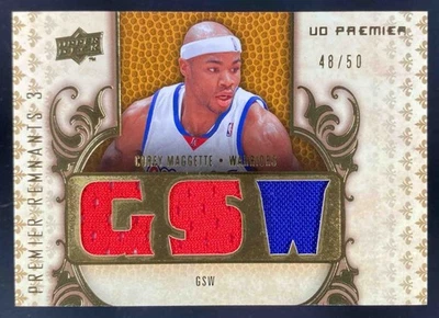 Corey Maggette 2008-09 Upper Deck Premier Remnants Triple City MEM /50 #PR3-CM - Image 1 of 4