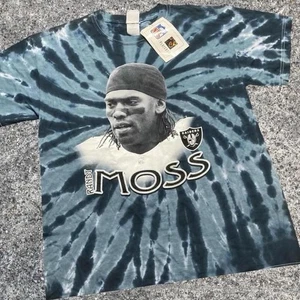 Brand New Vintage 2005 NFL Oakland Raiders Randy Moss Big Face Player Tee Sz L - Picture 1 of 3