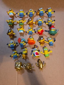 McDonalds Happy Meal 2019 Gold And Regular Minions Despicable Me Total Of 27 - Picture 1 of 8