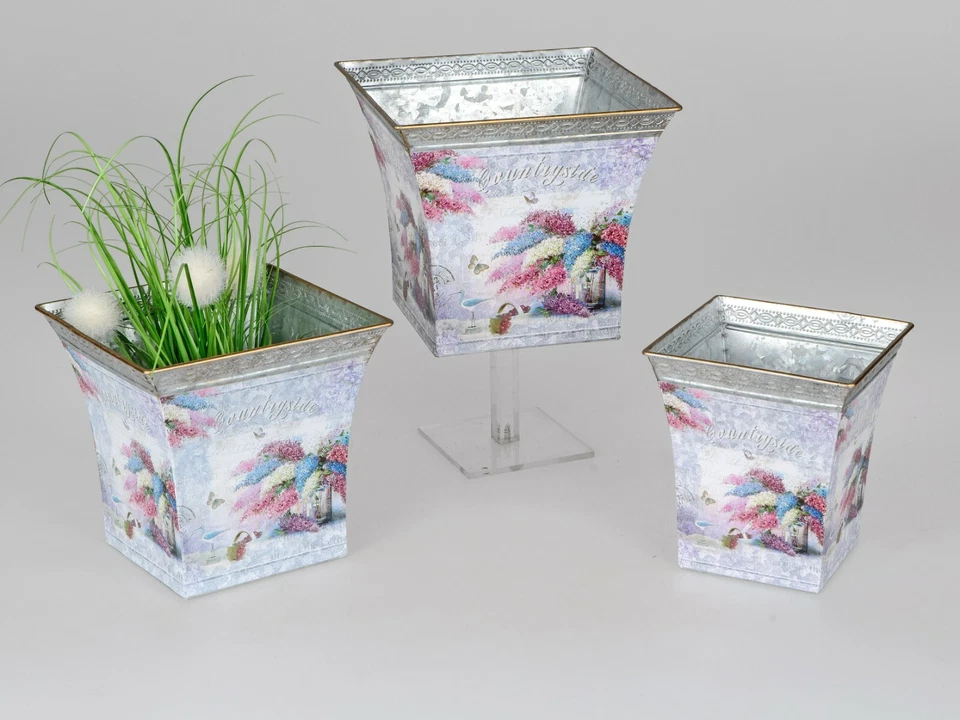 Formano  Pflanzkübel Pflanzgefäß Flieder aus Zink-Metall - Bild 1 von 1