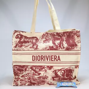 Borsa Tote Christian Dior Wardujuy Novità Clienti VIP Solo Giappone 37x42cm Rossa - Foto 1 di 5