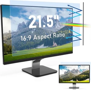 21.5”/16:9 Widescreen Computer Monitor Anti Blue Light Filter Screen Protector # - Afbeelding 1 van 8