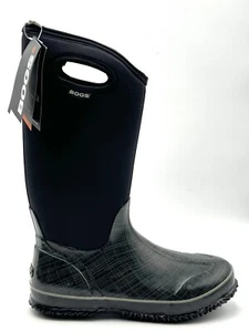 Bogs Tall Boots Womens SZ 11 Black Linen Classic Workwear Winter Waterproof NWT - Picture 1 of 8