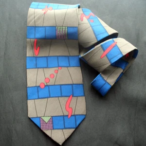 ARQUITECTONICA by Juraku Multi Color Silk Tie - Picture 1 of 3