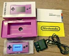 Nintendo Game Boy Micro Purple OXY-S-BA Boxed Charger Japan game console GBM