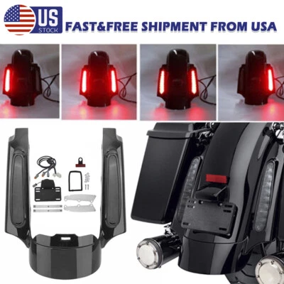 Luz de fascia para guardabarros trasero apta para Harley Touring Road King Street Glide 2009-13 Foto 1 de 4