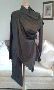 Rick Owens Dark Shadow Leather Jacket / Coat, Size Italian 38 UK 6 - Picture 1 of 16