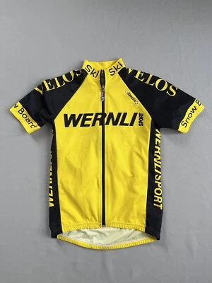Camiseta deportiva de ciclismo Santini SMS amarilla manga corta talla M Foto 1 de 4