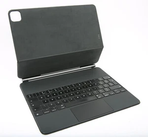 Klawiatura Apple Magic A1998 do iPada Pro 12,9 cala 3. 4. generacji czarna brytyjska angielska - Zdjęcie 1 z 6