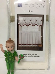 Saturday Night Kate Stufenpaar 57" B x 36" L Natur und Hellbraun Vorhang - Bild 1 von 1