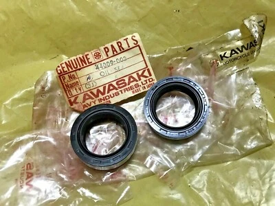 Kawasaki G3 GA1 GA2 GA3 GA5 G3SS D1 J1 G3TR KH100 C2SS C2TR Fork Oil Seal NOS x2 - Image 1 of 3