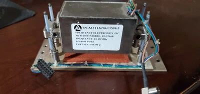 MÓDULO DE FRECUENCIA OCXO Aviación Vintage -P/N Fe-2294B-Steampunk Foto 1 de 4