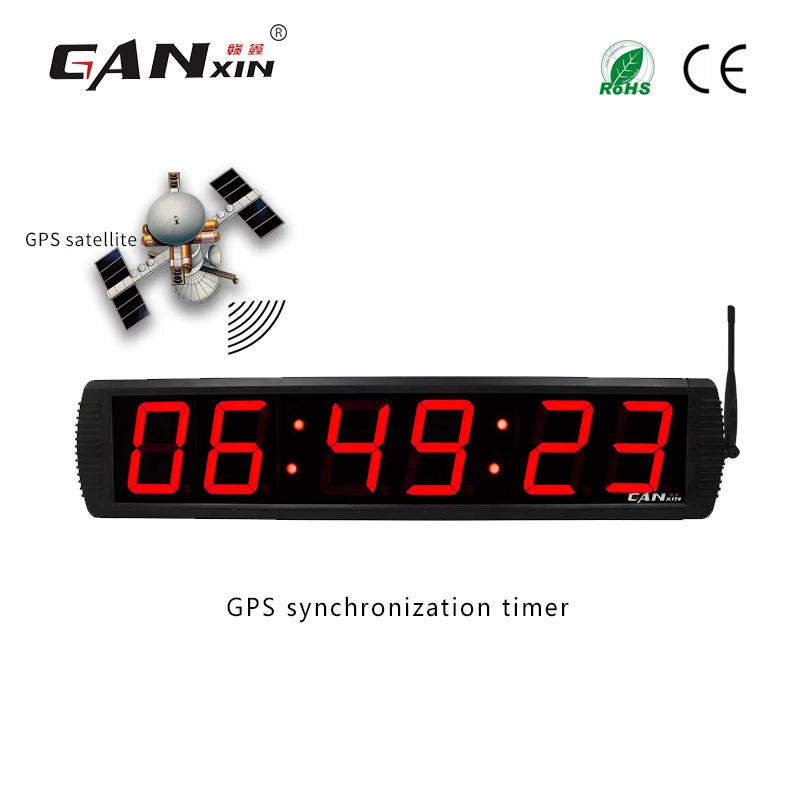 [Ganxin] Large LED Digital GPS Clock Brightness Adjustable GPS Wall Clock - Image 1 of 3