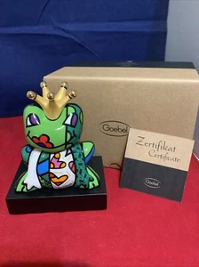 Britto Goebel (German) Pop Art Frog Porcelain is “Prince” FIRE SALE - Picture 1 of 6