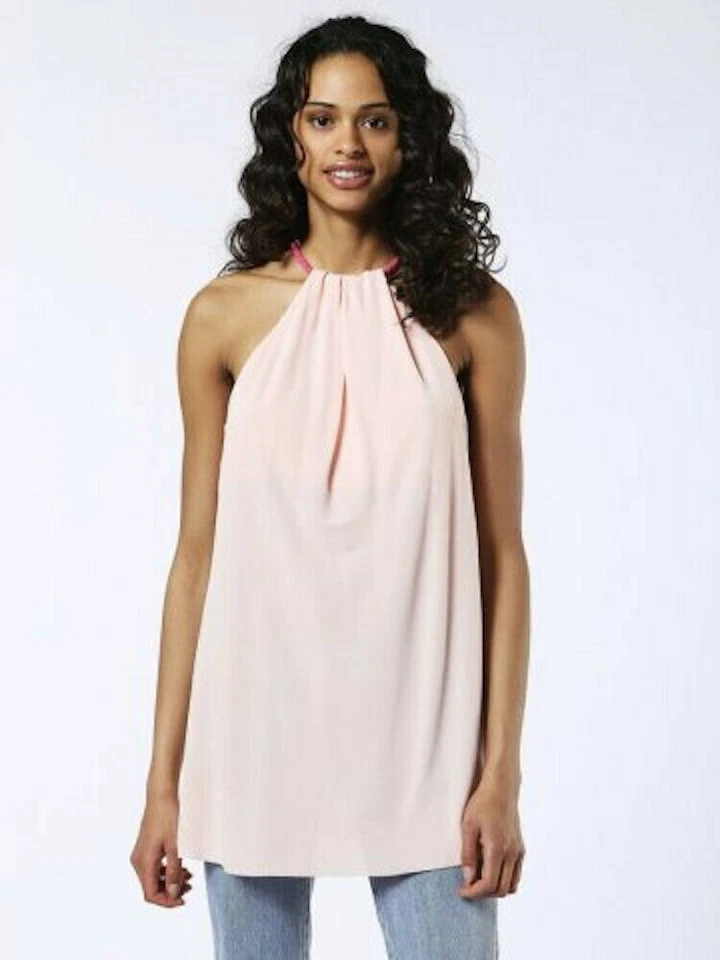 Diesel T-Pruit Women's Tank Top Sleeveless Blush/Light Pink Color Size XS