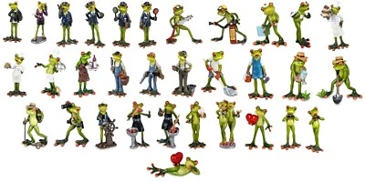 Dekofiguren Frösche aus Froschhausen - Kunststein grün - Bild 1 von 4