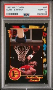 1991 WILD CARD NCAA BASKETBALL CARD SCOTTIE PIPPEN #83 | PSA 10 GEM MINT POP 2 - Picture 1 of 6