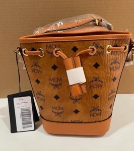 MCM Mini Dessau Drawstring Bucket Bag (Visetos and Nappa Leather) - Picture 1 of 10