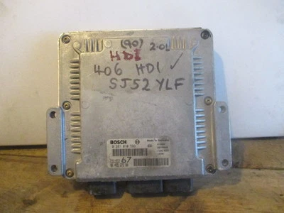 PEUGEOT 406 2.0 HDI DIESEL ENGINE ECU CONTROL UNIT MODULE BOSCH 0281010593 - Image 1 of 3