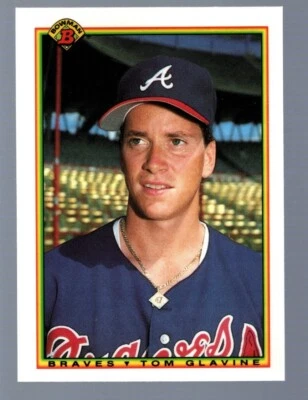 Tom Glavine 1990 Bowman Tiffany #2 - Image 1 of 2
