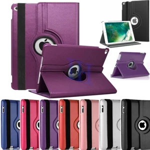 For Apple iPad234 Mini 12 3 4 5 6 Air 1 2 360 Rotating Folio Case Leather Cover - Picture 1 of 22