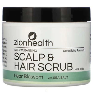 Zion Health Deep Hair Scrub Pear Blossom 4 fl oz Pack of 2 - Picture 1 of 3