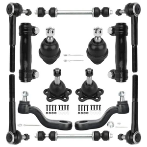 BRTEC Tie Rods Ball Joints 14pc Steering Suspension Kit For 95 96 97 98 99 K1500 - Picture 1 of 9