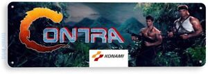 Contra Arcade Sign, Classic Arcade Game Marquee, Game Room Tin Sign B711