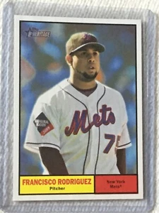 2010 Topps Heritage #336 Francisco Rodriguez New York Mets - Picture 1 of 2