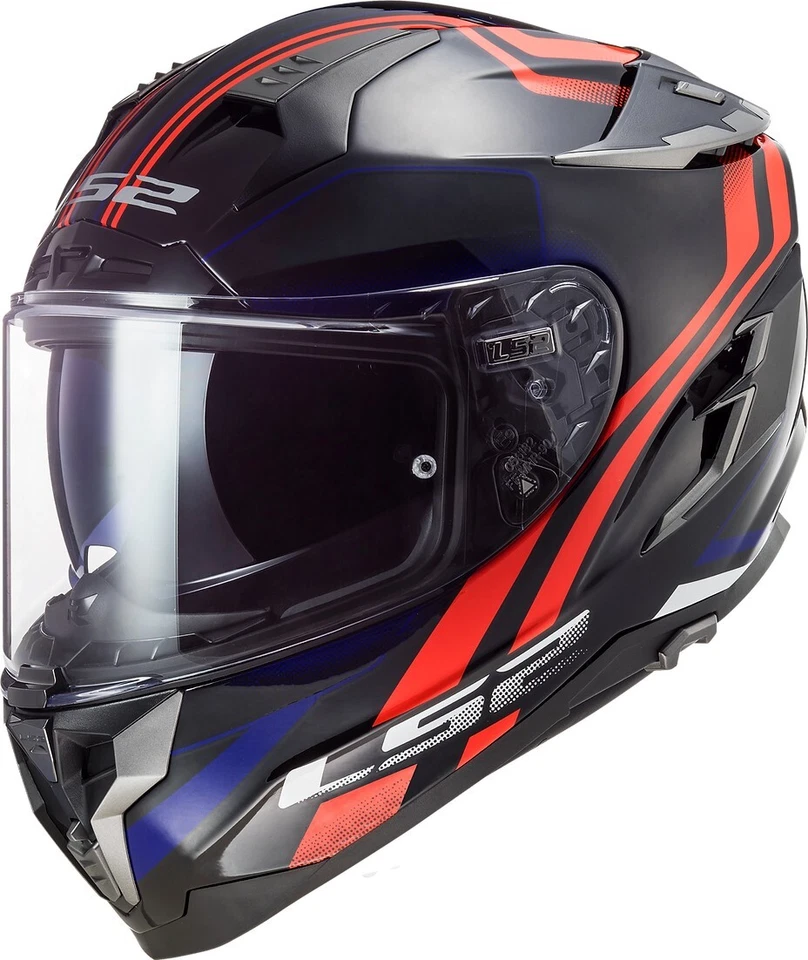 Casco de motocicleta Open Box LS2 Challenger GT hélice rojo brillante/azul talla XL Foto 1 de 1