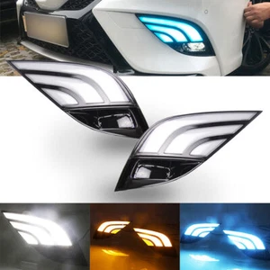 LED Daytime Running Light Fog Turn Signal Lamp For Toyota Camry SE XSE 2018-2020 - Picture 1 of 11