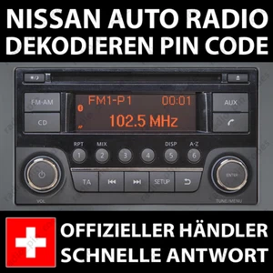 NISSAN RADIO DEKODIEREN PIN CODE DAEWOO CD PLAYER JUKE MICRA NAVARA NOTE QASHQAI - Bild 1 von 5