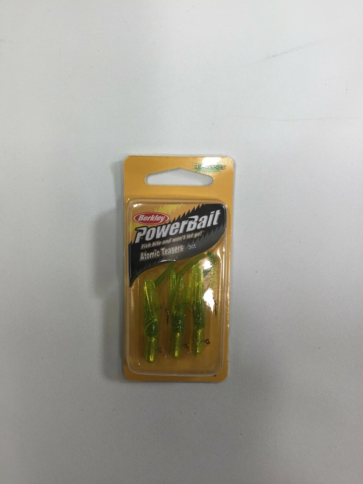 Berkley Fish Power Bait Teasers atómicos 3 ct ¡NUEVO! Nuevo en caja Foto 1 de 2