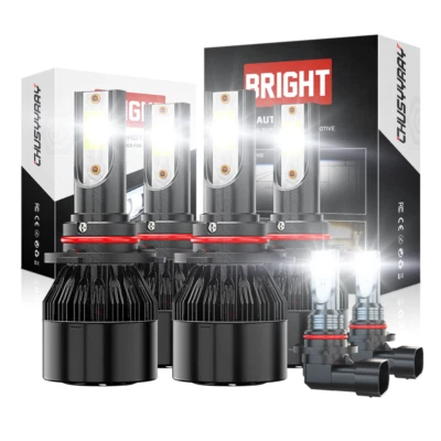 Faro LED luz alta baja + bombillas antiniebla 6000K para Dodge Magnum 2005-2008 Foto 1 de 4