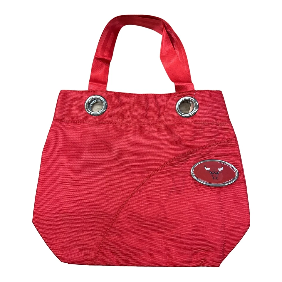NBA Chicago Bulls Grommet Nylon Tote Bag Purse — 第 1/1 张图片