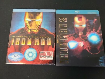 Iron Man 2 (Blu-ray) Target Steelbook Metalpak Numbered Lenticular + Iron Man  Foto 1 de 4