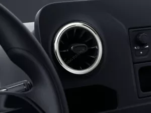 For Mercedes Sprinter W907 W910 Polished aluminum dash rings for AIR vents 4pcs - Picture 1 of 8