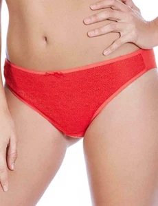 Freya Hero Red Mid Rise Brief Knickers Panty Crimson Red Size M No VPL 1845 - Picture 1 of 2