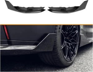 Extensión de alerón de esquina de parachoques trasero de fibra de carbono estilo MP para BMW G80 M3 - Imagen 1 de 2