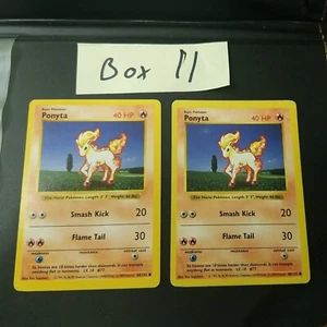 X2 Ponyta 60/102 - Shadowless - SET BASE - CARTA POKEMON WOTC VINTAGE COMUNE - MP - Foto 1 di 5